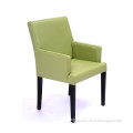 Green Bonded Leather Modern Restaurant Chair Arm Chair (GK710)